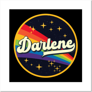 Darlene // Rainbow In Space Vintage Style Posters and Art